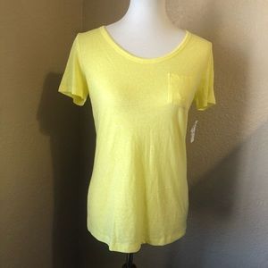 3/$20 NWT Sonoma Missy Sleep Lounge Yellow Shirt